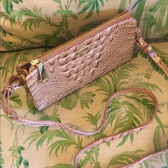 βΌοΈSOLDβΌοΈNWOT Brahmin Sienna Crossb in Tobaccoπ΄π€ - Picture 8 of 10